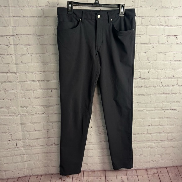 Lululemon Athletica ABC Slim fit 5 pocket pant charcoal size 31 waist men's - Picture 2 of 11